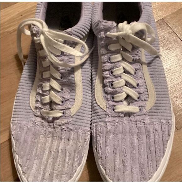 Vans Off The Wall Old Skool Purple corduroy Jumbo Cord Skate Shoes Size 13 Bloke - Picture 2 of 5